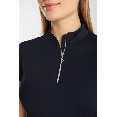 Maglia equitazione donna Horze Mina con mezza zip