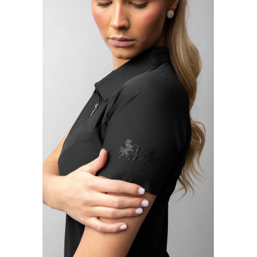 Polo da equitazione donna bicolore Vertigo Giselle