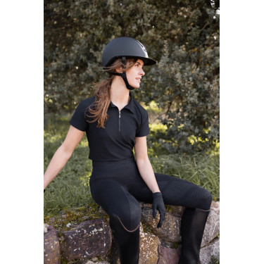 Polo da equitazione donna bicolore Vertigo Giselle