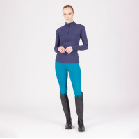 Leggings da equitazione React Rhythm Shires Aubrion Martin pescatore Blu
