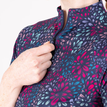 Maglia tecnica equitazione maniche corte Aubrion React UPF50+
