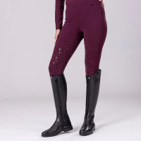 Leggings da equitazione Eltar Shires Aubrion Ciliegia nera Nero