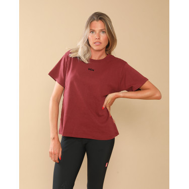 Maglietta GEM Eclair Bordeaux / logo nero