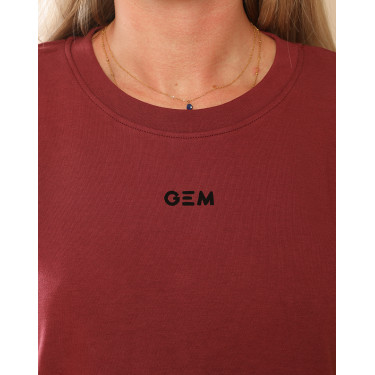 Maglietta GEM Eclair Bordeaux / logo nero