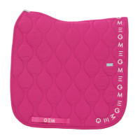 Sottosella Essentiel Dressage GEM Equitazione Rosa magenta / logo bianco