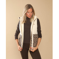 Giacca imbottita Charlie GEM Equitation Ecru / leopardato