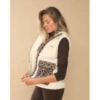 Giacca imbottita Charlie GEM Equitation Ecru / leopardato