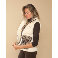 Giacca imbottita Charlie GEM Equitation Ecru / leopardato