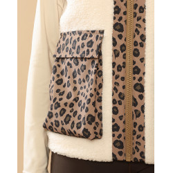 Giacca imbottita Charlie GEM Equitation Ecru / leopardato