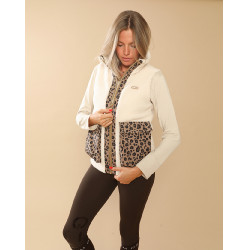 Giacca imbottita Charlie GEM Equitation Ecru / leopardato