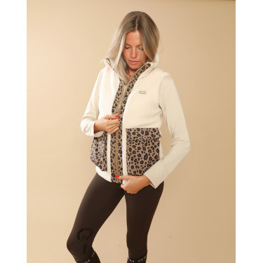 Giacca imbottita Charlie GEM Equitation Ecru / leopardato