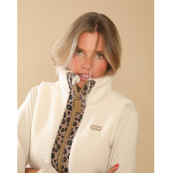 Giacca imbottita Charlie GEM Equitation Ecru / leopardato