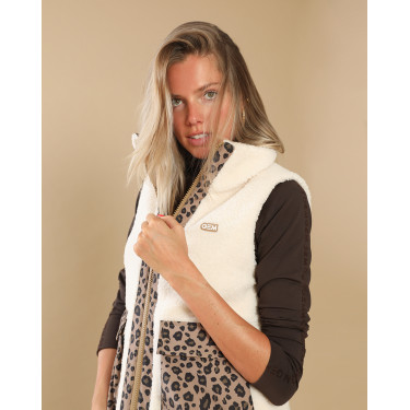 Giacca imbottita Charlie GEM Equitation Ecru / leopardato