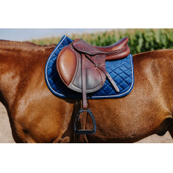 Sottosella Riding World in velluto Blu