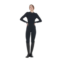 Polo tecnica donna da allenamento con strass