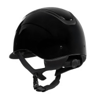Cap Apocalypse unisex calotta lucida omologazione EN 1384-2023 Nero / oro rosa