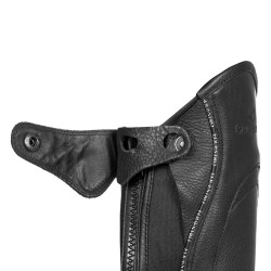 Ghette unisex in cuoio con profilo a contrasto new