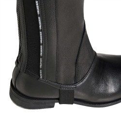 Ghette unisex in cuoio con profilo a contrasto new