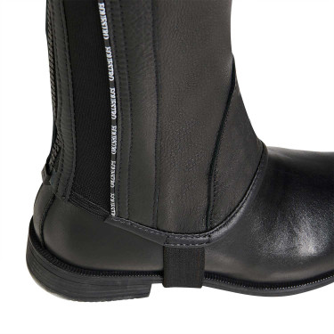 Ghette unisex in cuoio con profilo a contrasto new