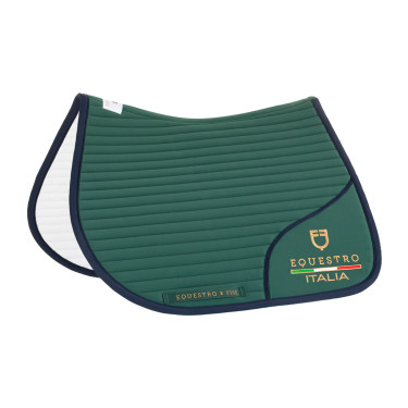 Sottosella salto con logo ricamato Equestro X FISE 100