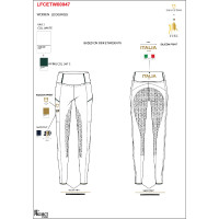 Leggings donna slim fit full grip Equestro X FISE 100