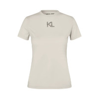 T-shirt tecnico da donna KLLizette Kingsland Giornata piovosa Grigio