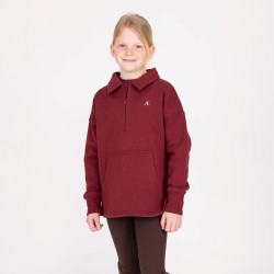 Felpa mezza zip equitazione junior Aubrion