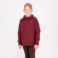 Felpa mezza zip equitazione junior Aubrion