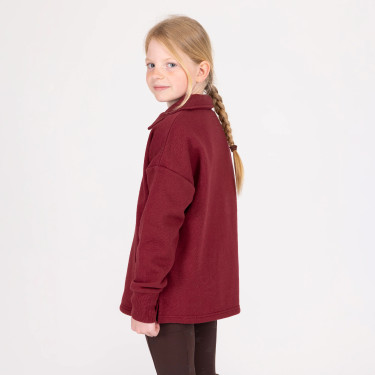 Felpa mezza zip equitazione junior Aubrion