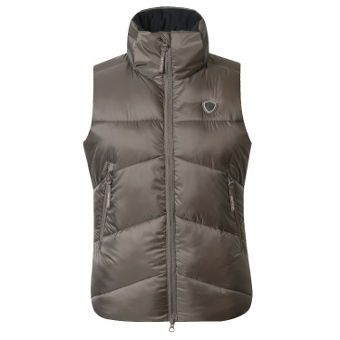 Covalliero gilet imbottito AH26 donna Cioccolato al latte Grigio