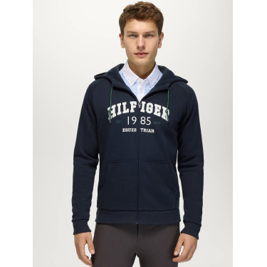Felpa con cappuccio da uomo con zip Parker Tommy Hilfiger Equestrian