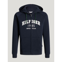 Felpa con cappuccio da uomo con zip Parker Tommy Hilfiger Equestrian