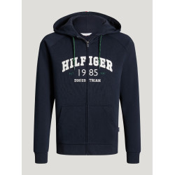 Felpa con cappuccio da uomo con zip Parker Tommy Hilfiger Equestrian