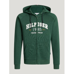 Felpa con cappuccio da uomo con zip Parker Tommy Hilfiger Equestrian