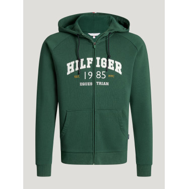 Felpa con cappuccio da uomo con zip Parker Tommy Hilfiger Equestrian