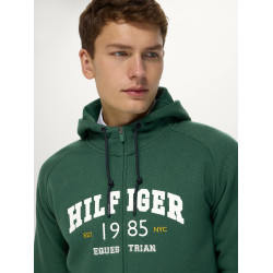Felpa con cappuccio da uomo con zip Parker Tommy Hilfiger Equestrian