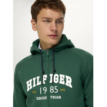 Felpa con cappuccio da uomo con zip Parker Tommy Hilfiger Equestrian