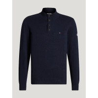 Maglione da uomo Scott 1/4 bottoni Tommy Hilfiger Equestrian Maglione da uomo Scott 1/4 bottoni Tommy Hilfiger Equestrian
