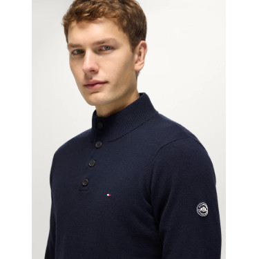 Maglione da uomo Scott 1/4 bottoni Tommy Hilfiger Equestrian