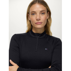 Cady Donna 1/4 Zip Top da Allenamento con Strass Tommy Hilfiger Equestrian