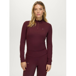 Cady Donna 1/4 Zip Top da Allenamento con Strass Tommy Hilfiger Equestrian