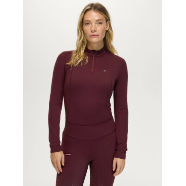 Cady Donna 1/4 Zip Top da Allenamento con Strass Tommy Hilfiger Equestrian