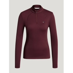 Cady Donna 1/4 Zip Top da Allenamento con Strass Tommy Hilfiger Equestrian