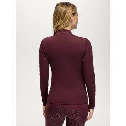 Cady Donna 1/4 Zip Top da Allenamento con Strass Tommy Hilfiger Equestrian