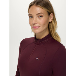 Cady Donna 1/4 Zip Top da Allenamento con Strass Tommy Hilfiger Equestrian