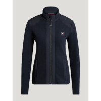 Giacca in pile da donna Elmonte Tommy Hilfiger Equestrian Bordeaux intenso