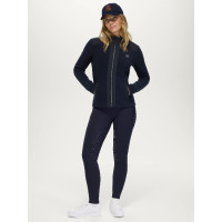Giacca in pile da donna Elmonte Tommy Hilfiger Equestrian Cielo del deserto Blu
