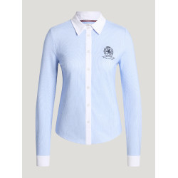 Camicia Perkins da donna a righe elasticizzate Tommy Hilfiger Equestrian