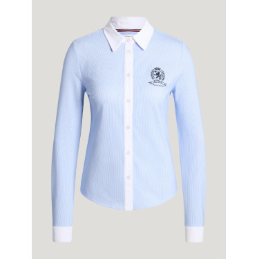 Camicia Perkins da donna a righe elasticizzate Tommy Hilfiger Equestrian