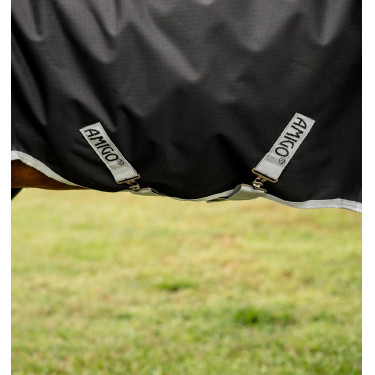 Copripiuma da esterno Amigo® Ripstop 900D Quarter Horse Plus 0g Horseware Nero / argento Copripiuma da esterno Amigo® Ripstop 900D Quarter Horse Plus 0g Horseware Nero / argento